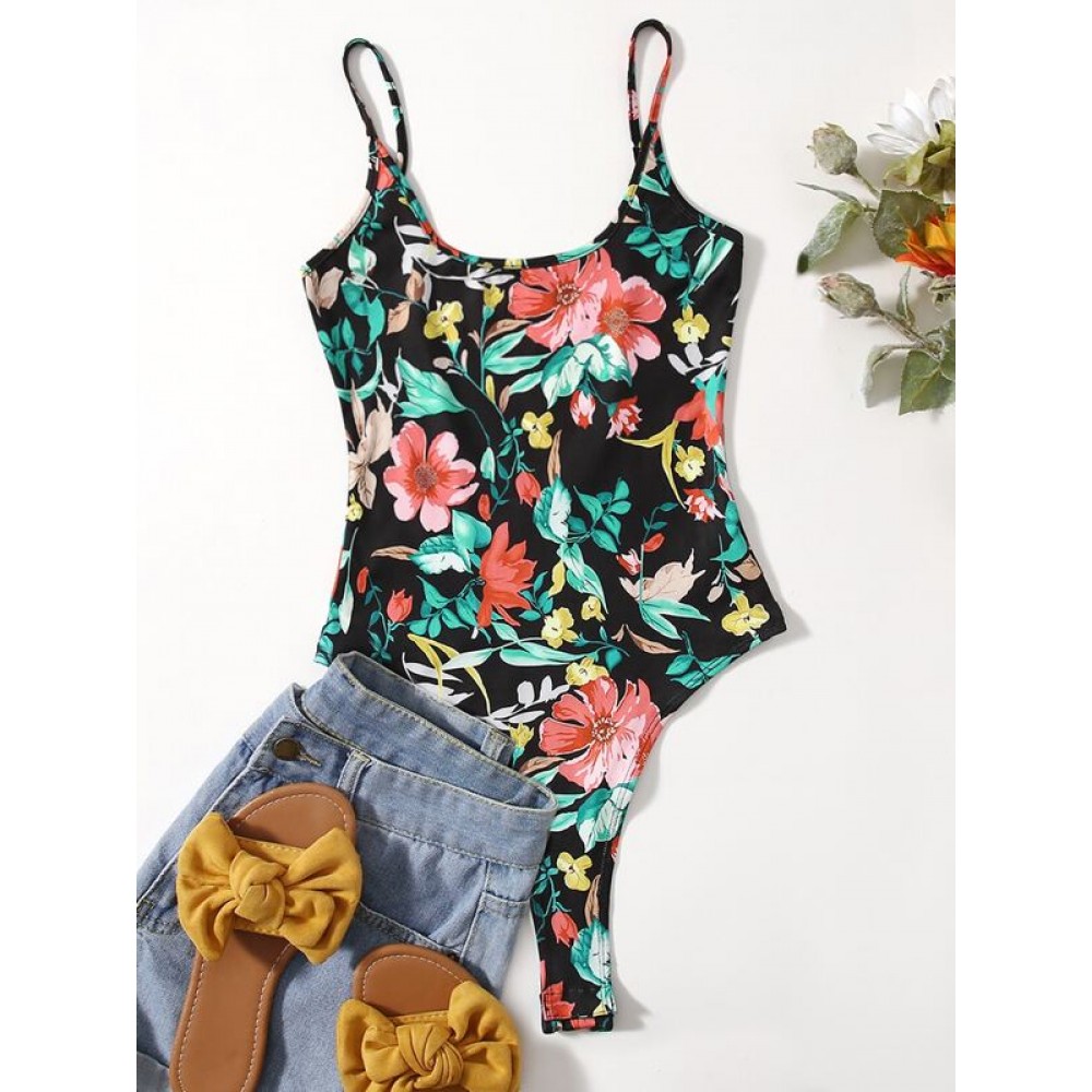 Floral nt Cami Bodysuit