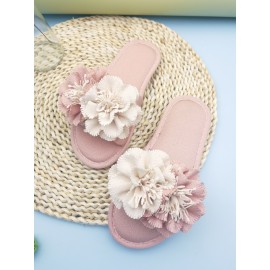 Flower Decor Novelty Slippers