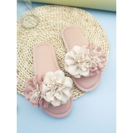 Flower Decor Novelty Slippers